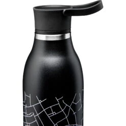 Aladdin CityLoop Thermavac 600 Ml - Thermo-Trinkflasche -Camping-ausrüstung Verkaufsgeschäft aladdin cityloop thermavac 600 ml thermo trinkflasche lava schwarz print ala 10 10870 008 57