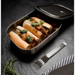 Black+blum Stainless Steel Lunchbox 1 Liter - Edelstahl-Proviantdose -Camping-ausrüstung Verkaufsgeschäft black blum stainless steel lunchbox 1 liter edelstahl proviantdose bbl bam ss l003 8