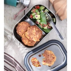 Black+blum Stainless Steel Lunchbox 1 Liter - Edelstahl-Proviantdose -Camping-ausrüstung Verkaufsgeschäft black blum stainless steel lunchbox 1 liter edelstahl proviantdose bbl bam ss l003 9