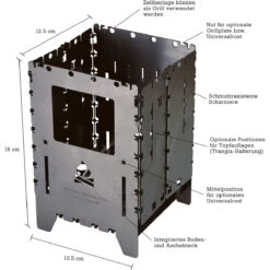 Bushcraft Essentials Bushbox XL Titanium - HOBO Kocher 28 Bushcraft Essentials Bushbox XL Titanium - HOBO Kocher -Camping-ausrüstung Verkaufsgeschäft bushcraft essentials bushbox xl titanium hobo kocher bce 037 2