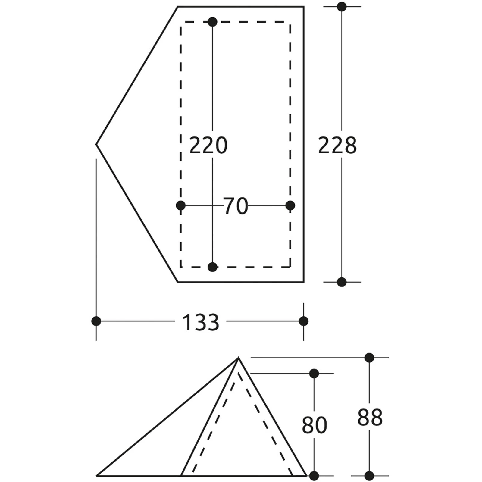 Camp Minima 1 Evo - 1 Personen Zelt 3 Camp Minima 1 Evo - 1 Personen Zelt – Bild 3