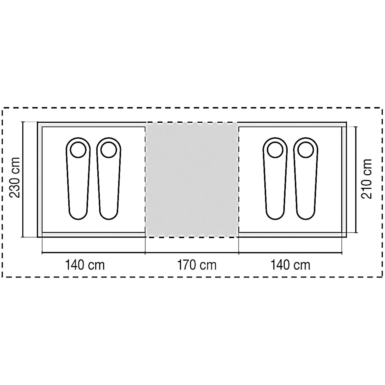 Coleman Ridgeline Plus 4 Personen - Familienzelt 5 Coleman Ridgeline Plus 4 Personen - Familienzelt – Bild 5