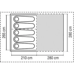 Coleman Waterfall Deluxe 5 Personen - Familienzelt 6 Coleman Waterfall Deluxe 5 Personen - Familienzelt -Camping-ausrüstung Verkaufsgeschäft coleman waterfall deluxe 5 personen familienzelt rl 169804 2
