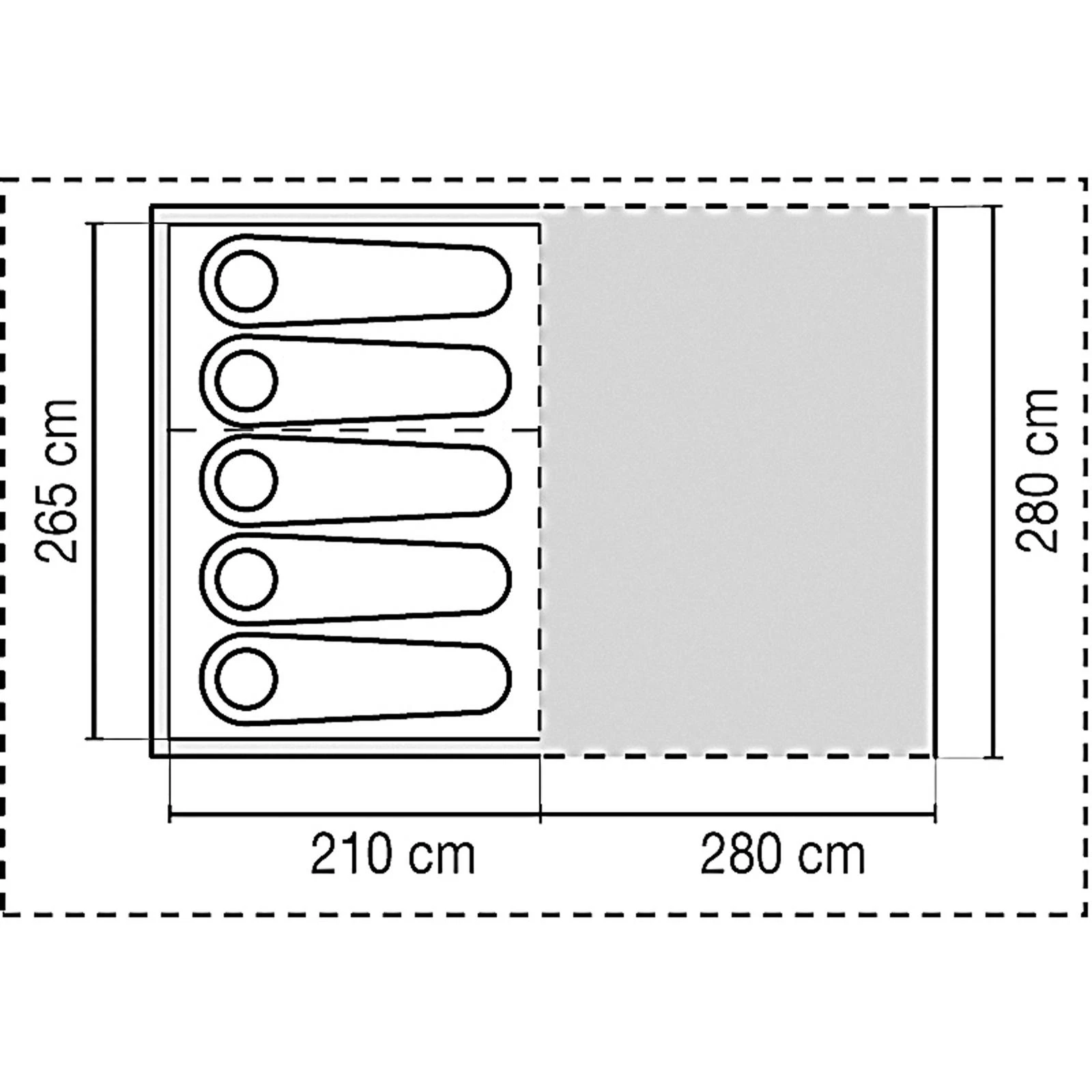 Coleman Waterfall Deluxe 5 Personen - Familienzelt 3 Coleman Waterfall Deluxe 5 Personen - Familienzelt – Bild 3