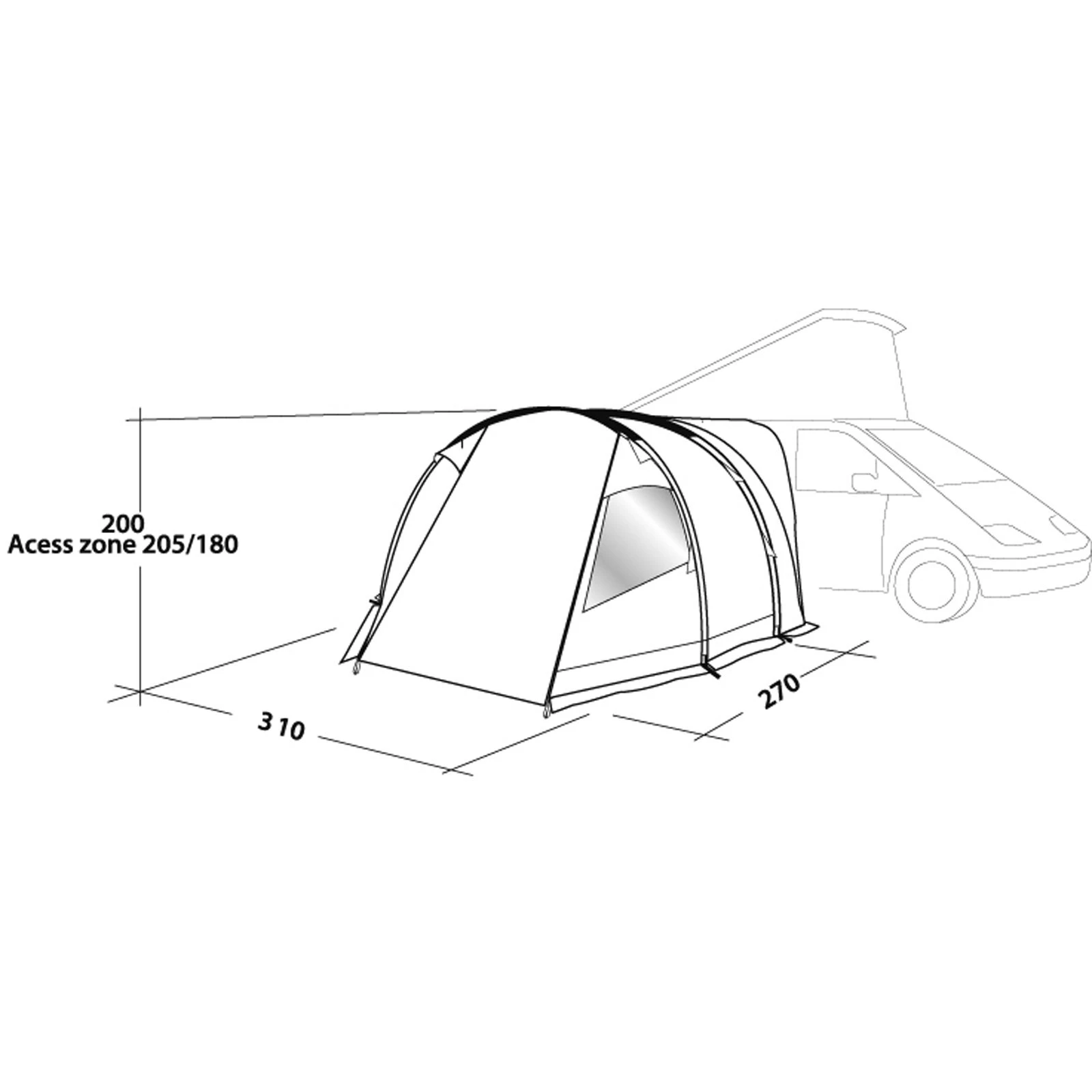 Easy Camp Shamrock - Busvorzelt 2 Easy Camp Shamrock - Busvorzelt – Bild 2