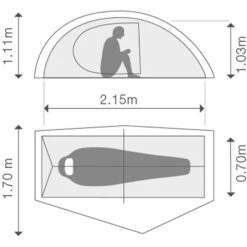 EXPED Mira I HL - Leichtes 1-Personen-Zelt -Camping-ausrüstung Verkaufsgeschäft exped mira i hl leichtes 1 personen zelt ep 7640445457149 0