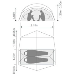 EXPED Outer Space II - 2-Personen-Zelt -Camping-ausrüstung Verkaufsgeschäft exped outer space ii 2 personen zelt ep 7640445457316 1