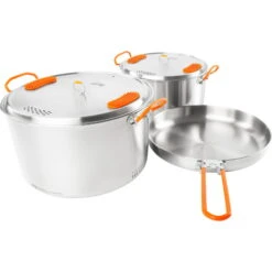 GSI Galcier Stainless Base Camper Large Set - Kochset 24 GSI Galcier Stainless Base Camper Large Set - Kochset -Camping-ausrüstung Verkaufsgeschäft gsi galcier stainless base camper large set kochset 68184 7