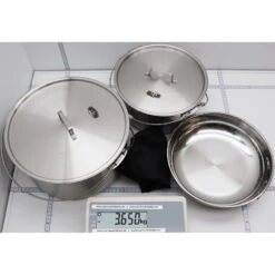 GSI Galcier Stainless Troop Cookset - Kochset -Camping-ausrüstung Verkaufsgeschäft gsi galcier stainless troop cookset kochset 68208 6