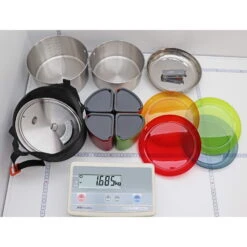 GSI Glacier Stainless Camper - Edelstahl-Kochset -Camping-ausrüstung Verkaufsgeschäft gsi glacier stainless camper edelstahl kochset 68181 2