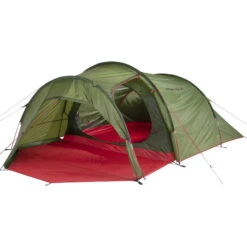 HIGH PEAK Goshawk 4 - Vier-Personen-Tunnel-Zelt -Camping-ausrüstung Verkaufsgeschäft high peak goshawk 4 vier personen tunnel zelt pesto red hip 10307 8