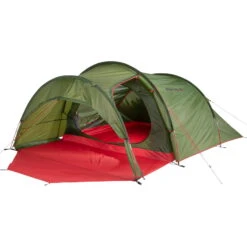 HIGH PEAK Goshawk 4 - Vier-Personen-Tunnel-Zelt -Camping-ausrüstung Verkaufsgeschäft high peak goshawk 4 vier personen tunnel zelt pesto red hip 10307 9