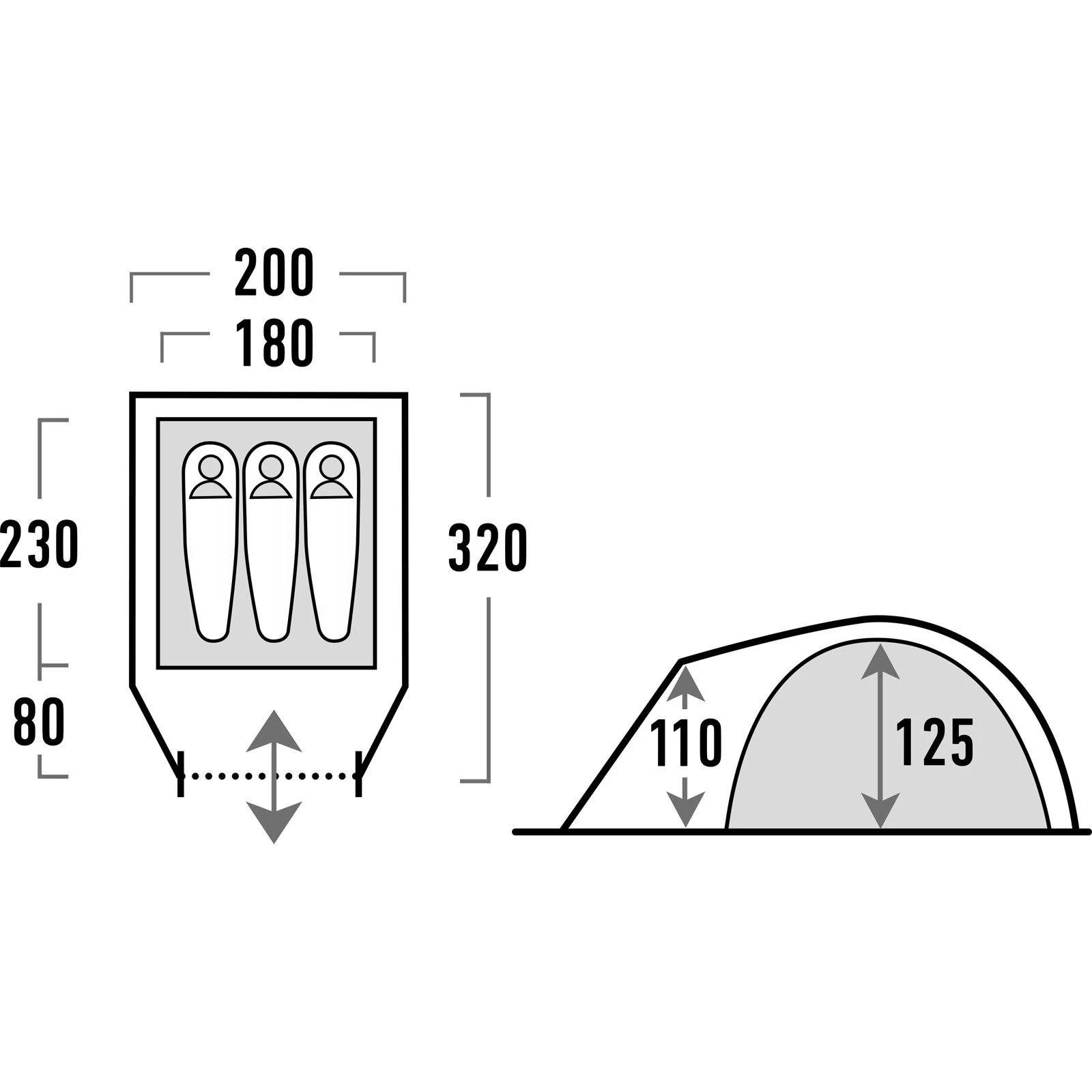 HIGH PEAK Nightingale 3 LW - Kuppelzelt 2 HIGH PEAK Nightingale 3 LW - Kuppelzelt – Bild 2