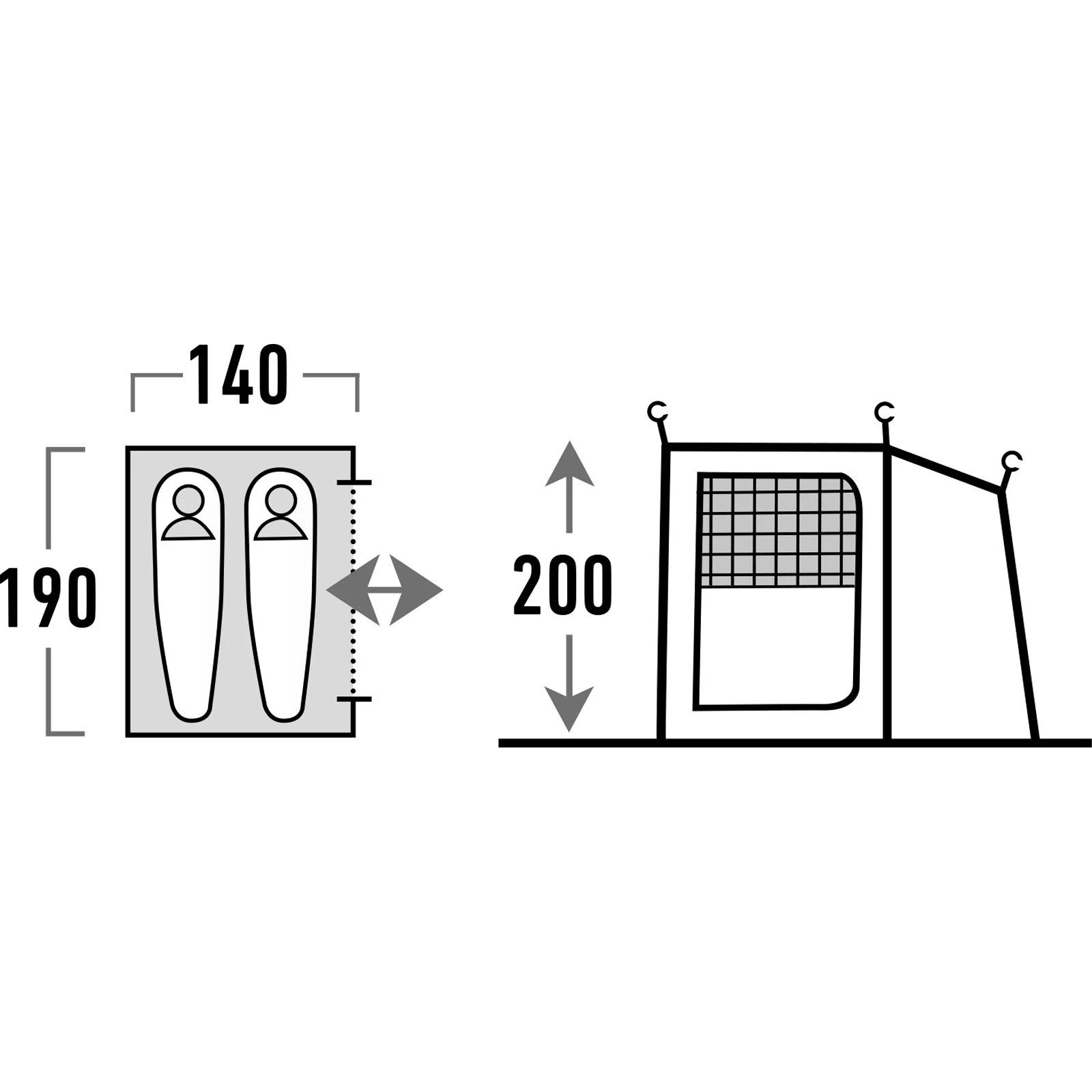 HIGH PEAK Riva 2.0 Inner - Innenzelt 2 HIGH PEAK Riva 2.0 Inner - Innenzelt – Bild 2