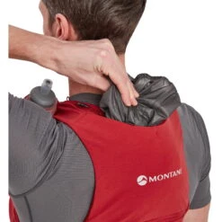 MONTANE Gecko VP 5+ - Laufweste -Camping-ausrüstung Verkaufsgeschäft montane gecko vp 5 laufweste acer red mon pgvp5blab15 6