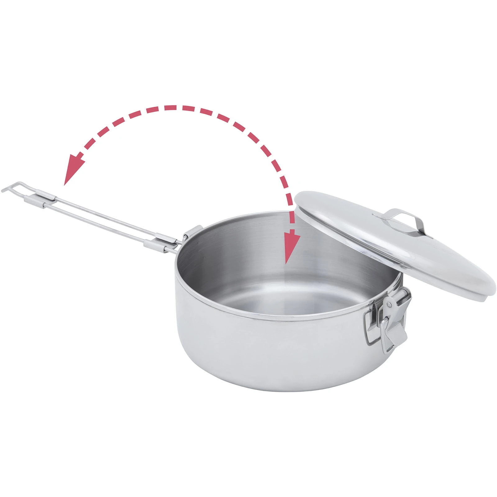 MSR Alpine Stowaway Pot 1.6 L - Edelstahl-Topf 2 MSR Alpine Stowaway Pot 1.6 L - Edelstahl-Topf – Bild 2