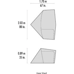 MSR Gear Shed V2 - Vorzelt -Camping-ausrüstung Verkaufsgeschäft msr gear shed v2 vorzelt cd 10334 4