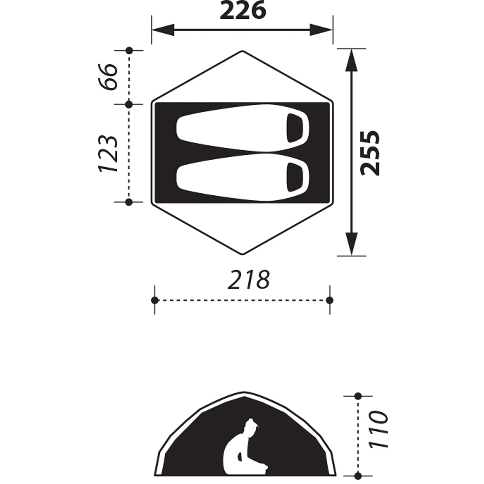 NOMAD Jade 2 Premium - Kuppelzelt 2 NOMAD Jade 2 Premium - Kuppelzelt – Bild 2