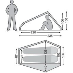 Nordisk Telemark 2.2 LW - 2 Personen Zelt -Camping-ausrüstung Verkaufsgeschäft nordisk telemark 2 lw personen zelt forest green nd 151024 2