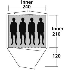 Outwell Cloud 4 - Vier-Personen-Zelt 10 Outwell Cloud 4 - Vier-Personen-Zelt -Camping-ausrüstung Verkaufsgeschäft outwell cloud 4 vier personen zelt green grey rl 150176 0