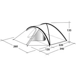 Outwell Cloud 4 - Vier-Personen-Zelt 11 Outwell Cloud 4 - Vier-Personen-Zelt -Camping-ausrüstung Verkaufsgeschäft outwell cloud 4 vier personen zelt green grey rl 150176 1