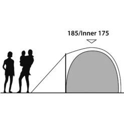 Outwell Cloud 5 - Fünf-Personen-Zelt 13 Outwell Cloud 5 - Fünf-Personen-Zelt -Camping-ausrüstung Verkaufsgeschäft outwell cloud 5 fuenf personen zelt green grey rl 150177 2