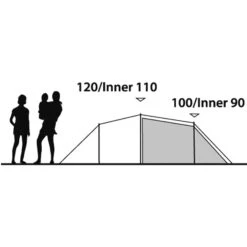 Outwell Earth 3 - Drei-Personen-Tunnel-Zelt -Camping-ausrüstung Verkaufsgeschäft outwell earth 3 drei personen tunnel zelt green grey rl 150171 3