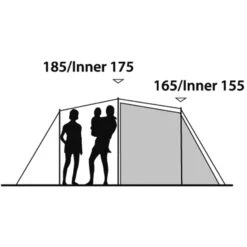 Outwell Earth 5 - Fünf-Personen-Tunnel-Zelt 13 Outwell Earth 5 - Fünf-Personen-Tunnel-Zelt -Camping-ausrüstung Verkaufsgeschäft outwell earth 5 fuenf personen tunnel zelt green grey rl 150173 2