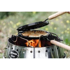 Petromax Wende-Waffeleisen -Camping-ausrüstung Verkaufsgeschäft petromax wende waffeleisen pef wf tx 8