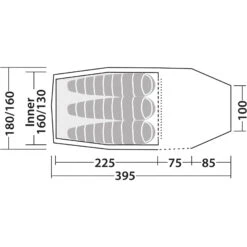 Robens Nordic Lynx 3 - Drei-Personen-Tunnelzelt -Camping-ausrüstung Verkaufsgeschäft robens nordic lynx 3 drei personen tunnelzelt green rl 152178 14