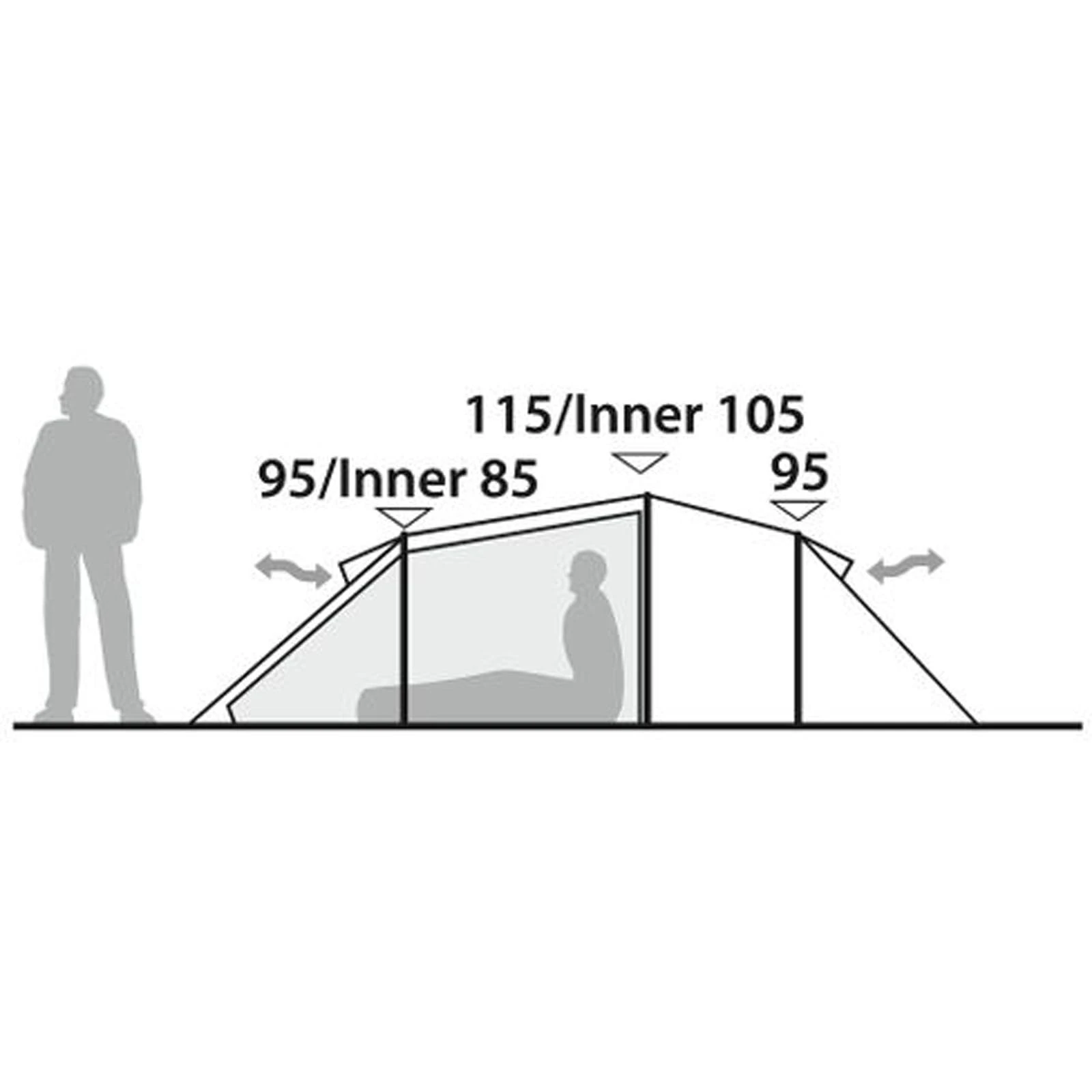 Robens Voyager 3EX - Drei-Personen-Tunnelzelt 4 Robens Voyager 3EX - Drei-Personen-Tunnelzelt – Bild 4