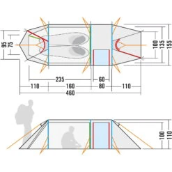 Tatonka Alaska 2.235 PU - Zwei-Personen-Zelt -Camping-ausrüstung Verkaufsgeschäft tatonka alaska 2 235 pu zwei personen zelt tat 2455 208 13