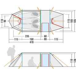 Tatonka Alaska 3.235 PU - Drei-Personen-Zelt 7 Tatonka Alaska 3.235 PU - Drei-Personen-Zelt -Camping-ausrüstung Verkaufsgeschäft tatonka alaska 3 235 pu drei personen zelt light olive tat 2457 333 3