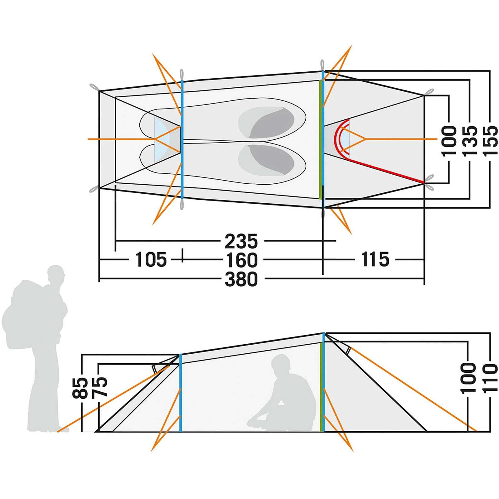 Tatonka Gargia 2 - Zwei-Personen-Zelt 3 Tatonka Gargia 2 - Zwei-Personen-Zelt – Bild 3