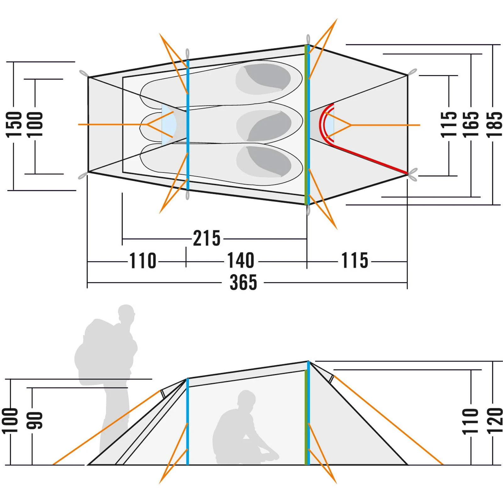 Tatonka Narvik 3 - Drei-Personen-Zelt 3 Tatonka Narvik 3 - Drei-Personen-Zelt – Bild 3