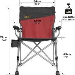 UQUIP Roxy - Faltstuhl 4 UQUIP Roxy - Faltstuhl -Camping-ausrüstung Verkaufsgeschäft uquip roxy faltstuhl red uqu 244002 4