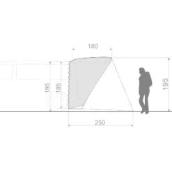 VAUDE Drive Van Trunk - Heckzelt -Camping-ausrüstung Verkaufsgeschäft vaude drive van trunk heckzelt linen vau 15473 7810 4
