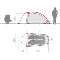 VAUDE Hogan SUL 2P - 3-Seasons Zelt -Camping-ausrüstung Verkaufsgeschäft vaude hogan sul 2p 3 seasons zelt vau 12481 1820 2