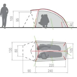 VAUDE Hogan UL 2P - Zelt -Camping-ausrüstung Verkaufsgeschäft vaude hogan ul 2p 12308 4000 2