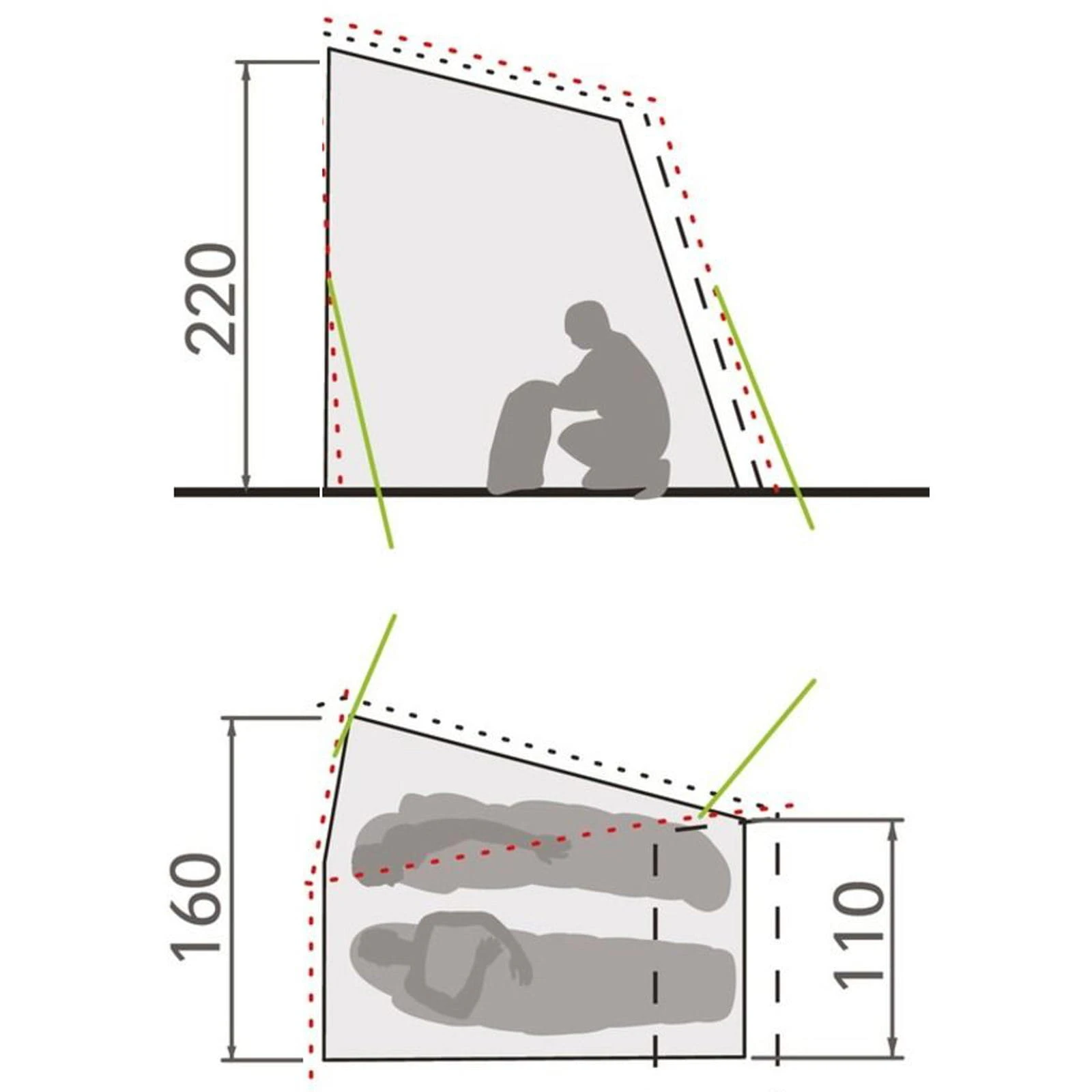 VAUDE Innertent Drive Van - Innenzelt 2 VAUDE Innertent Drive Van - Innenzelt – Bild 2