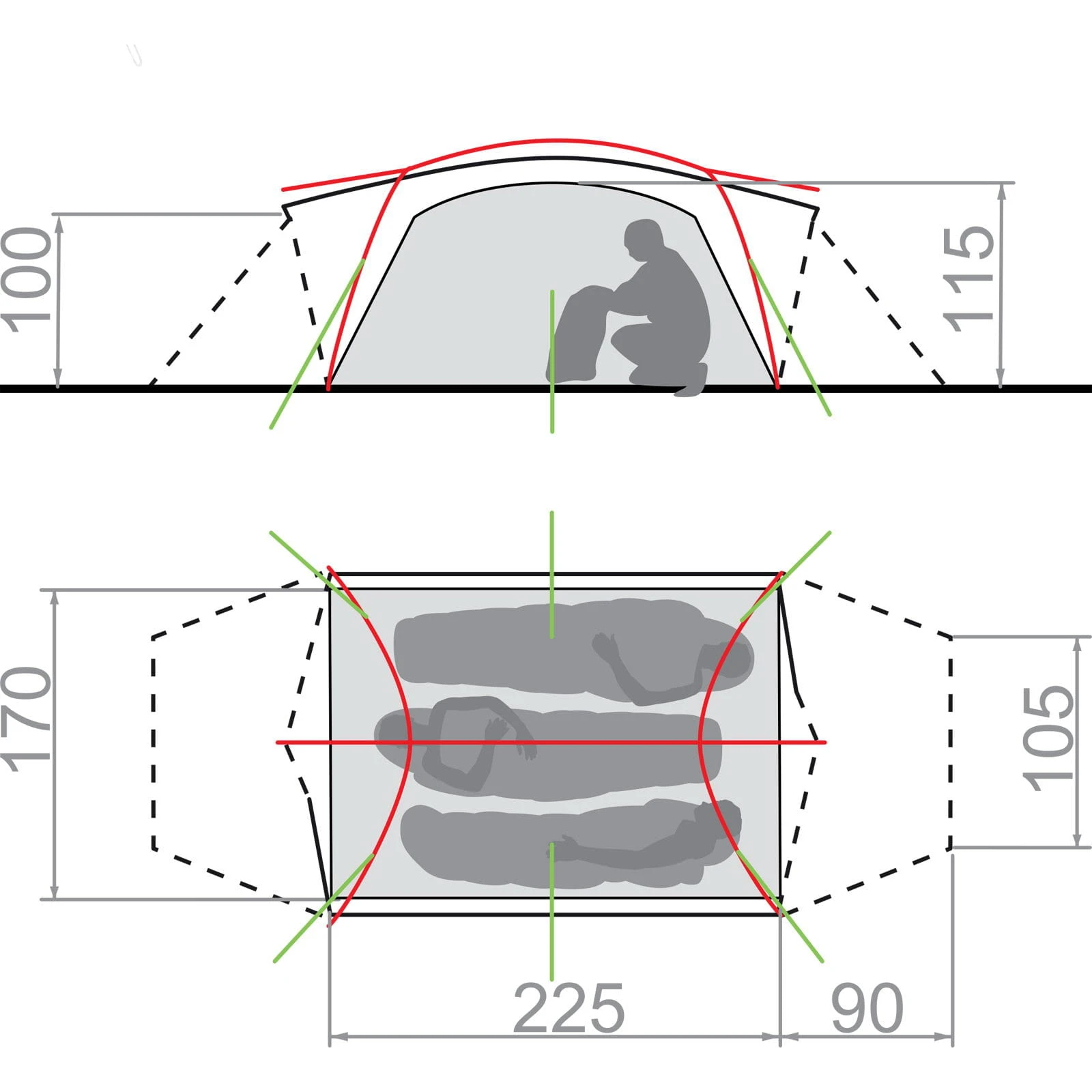 VAUDE Mark 3P - Winterzelt 2 VAUDE Mark 3P - Winterzelt – Bild 2