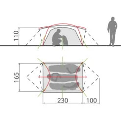 VAUDE Mark L 3P - 3-Saison-Zelt -Camping-ausrüstung Verkaufsgeschäft vaude mark l 3p vau 12837 4510 5