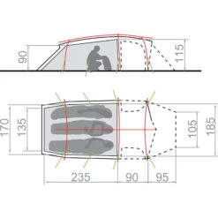 VAUDE Mark XT 3P - Expeditionszelt -Camping-ausrüstung Verkaufsgeschäft vaude mark xt 3p expeditionszelt green vau 14218 4000 2