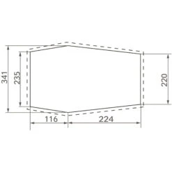 VAUDE Floorprotector Drive Wing - Zeltunterlage -Camping-ausrüstung Verkaufsgeschäft vaude zeltunterlage drive wing bark vau 12111 0570 1