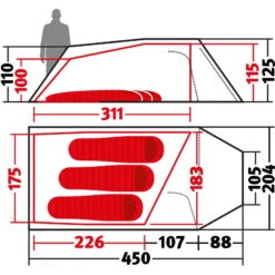 Wechsel Tempest 3 Zero-G - 3-Personen-Zelt 17 Wechsel Tempest 3 Zero-G - 3-Personen-Zelt -Camping-ausrüstung Verkaufsgeschäft wechsel tempest 3 zero g personen zelt green wec 231052 2